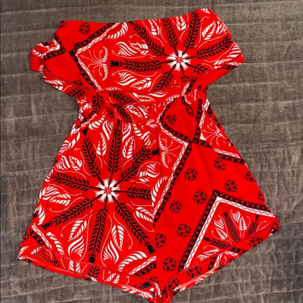 Red romper